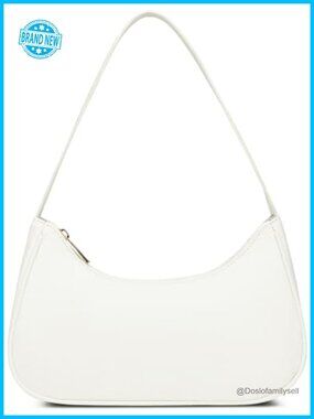 Vegan Leather Hobo Sling Tote Handbag with Zipper Closure